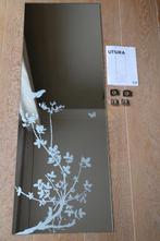 Miroir mural Ikea Utsira 38 x 110 cm fleurs papillons, Ophalen, Minder dan 50 cm, Gebruikt, 100 tot 150 cm