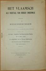 Het Vlaamsch als voertaal van Hooger Onderwijs, Société, Diverse auteurs, Utilisé, Enlèvement ou Envoi