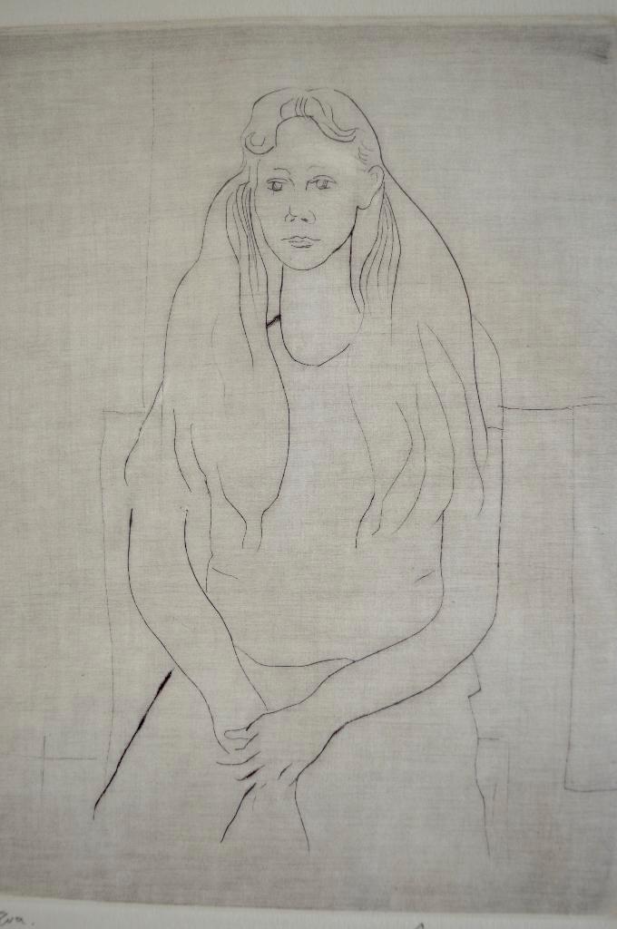 Ets origineel handgetekend Sara van Fred Bervoets, Antiek en Kunst, Kunst | Etsen en Gravures, Ophalen