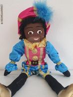 Authentieke etalage zwarte Piet pop - 45cm, lichtblauw/roze, Envoi, Comme neuf