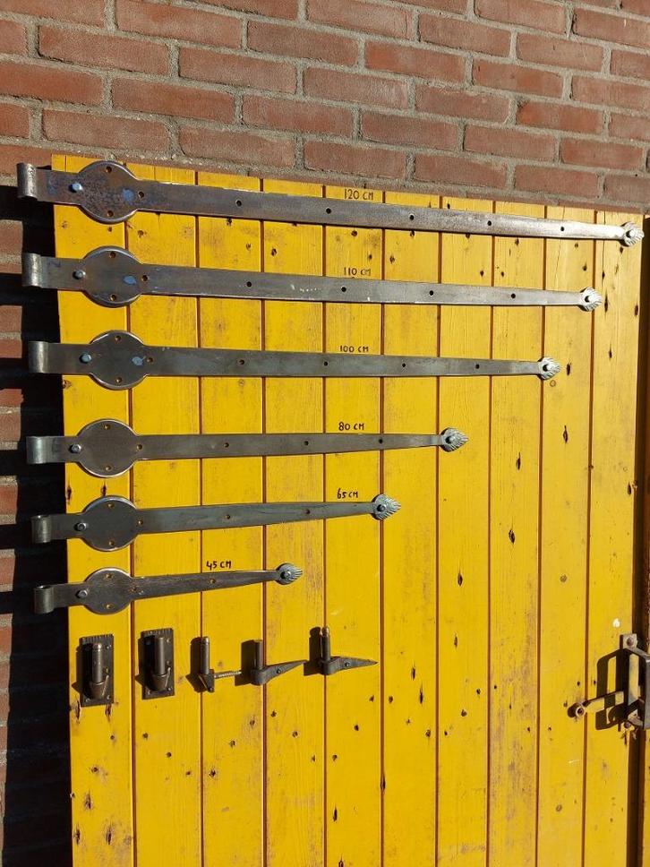 Scharnieren Hengen Inslagduim Duim op plaatje Luikbeslag, Doe-het-zelf en Bouw, Hang- en Sluitwerk, Nieuw, Scharnier, IJzer, Ophalen of Verzenden