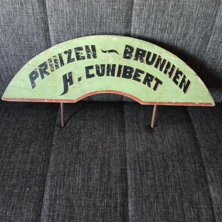 MAAK RECLAME VOOR PRINZEN BRUNNEN, Verzamelen, Merken en Reclamevoorwerpen, Gebruikt, Reclamebord, Ophalen of Verzenden