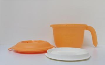 Tupperware Cuiseur à Grain - Individuelle - Orange & Blanc