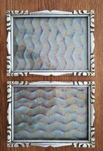 Brocante houten fotolijst zilverkleurig 2 stuks voor 15 euro, Ophalen of Verzenden, Gebruikt