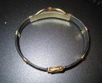 Paardenstaart armband+ring 18 K bracelet+bague queue cheval, Goud, Ophalen of Verzenden, Zo goed als nieuw, Zwart
