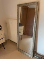 Miroir mural en pied rectangulaire vertical argenté, Enlèvement, Utilisé, 50 à 75 cm, 100 à 150 cm