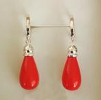 Boucles d'oreilles en argent avec pierres rouges, Bijoux, Sacs & Beauté, Boucles d'oreilles, Neuf, Avec pierre précieuse, Argent