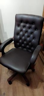 Chaise de bureau style Chesterfield, Enlèvement, Comme neuf, Chaise de bureau