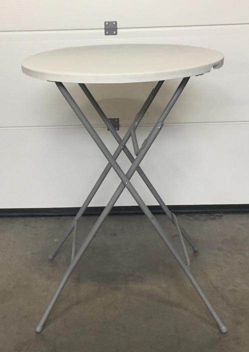 (30) Inklapbare receptietafel witte kleur, Huis en Inrichting, Tafels | Statafels, Zo goed als nieuw, Ophalen