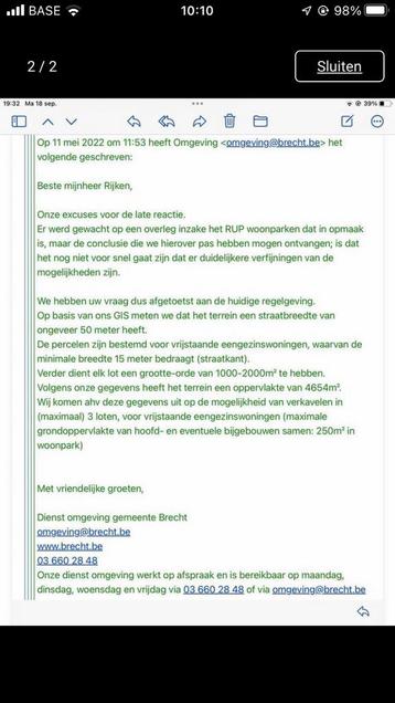 Bouwgrond beschikbaar voor biedingen