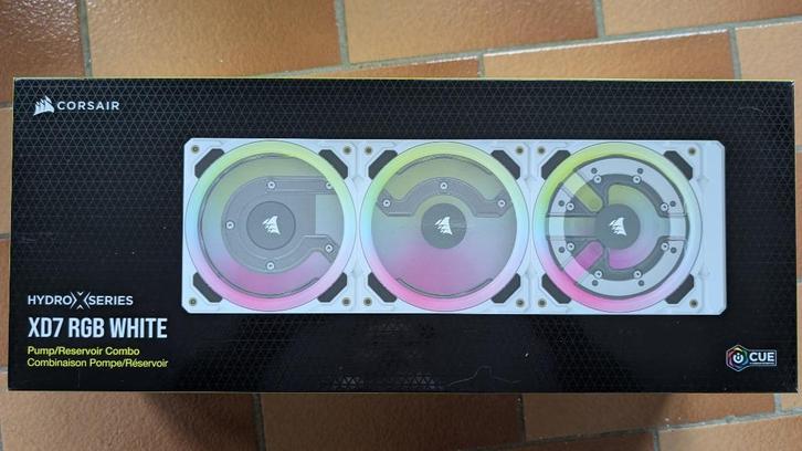 Corsair Hydro X XD7 RGB Pomp/Reservoir Combo (Wit), Computers en Software, Computerkoelers, Gebruikt, Waterkoeling, Ophalen