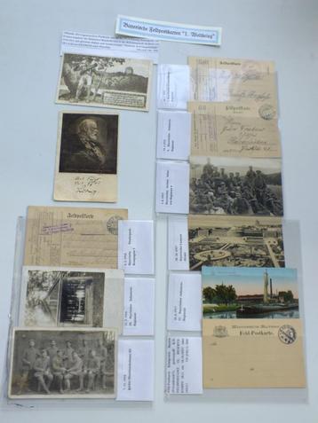 Postkaarten Beieren 1915-1916 -11 Feldpostkaarten van Beiere