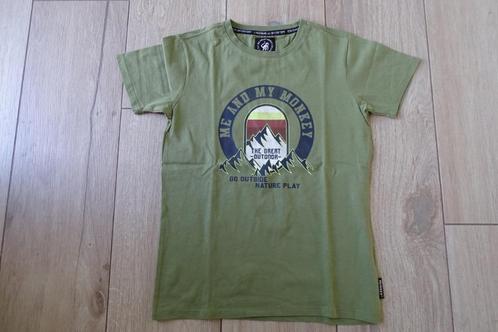 Groene T-shirt Me and my monkey maat 140, Kinderen en Baby's, Kinderkleding | Maat 140, Zo goed als nieuw, Jongen, Shirt of Longsleeve