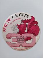 Autocollant vintage - Fête de la Cité - 1980 - Liège / Liège, Comme neuf, Autres types, Enlèvement ou Envoi