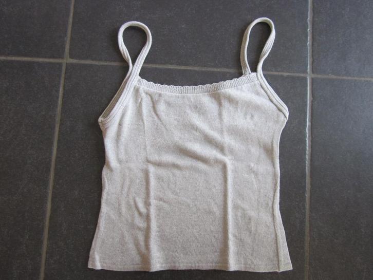 Eros grijs topje, Kleding | Dames, Topjes, Gedragen, Maat 34 (XS) of kleiner, Grijs, Zonder mouw, Ophalen of Verzenden