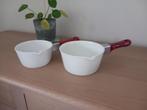 2 keramische potten, Huis en Inrichting, Keuken | Potten en Pannen, Ophalen, Zo goed als nieuw, Overige materialen, Kookpan of Snelkookpan