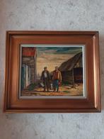 Mooie schilderij boeren op erf., Enlèvement