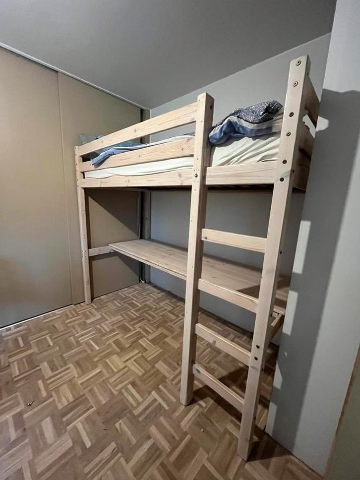 Hoogslaper, Huis en Inrichting, Slaapkamer | Stapelbedden en Hoogslapers, Gebruikt, Hoogslaper, 100 cm, 210 cm, Ophalen