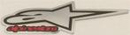 Alpinestars metallic sticker #2, Motoren, Accessoires | Stickers, Verzenden