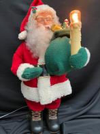 Vintage bewegende kerstman met verlichting, Ophalen of Verzenden, Gebruikt