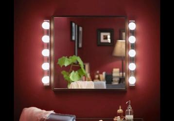 2x Led stainless steel hollywood make-up, badkamerlamp. beschikbaar voor biedingen
