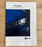 Saab 900 en 9000 prijslijst NL februari 1993 brochure, Enlèvement ou Envoi, Utilisé, Autres marques