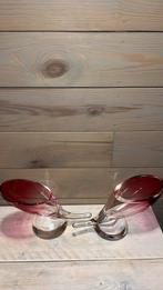 2 vaasjes val saint lambert 1930, Antiek en Kunst, Ophalen of Verzenden, Kristal