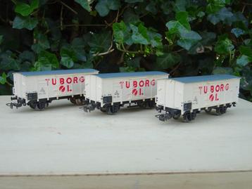 Lot Deense Tuborg wagons - Piko - HO beschikbaar voor biedingen