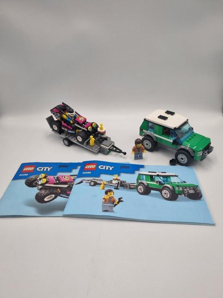 Lego City 60288 Race Buggy Transporter, Kinderen en Baby's, Speelgoed | Duplo en Lego, Zo goed als nieuw, Lego, Complete set, Ophalen of Verzenden