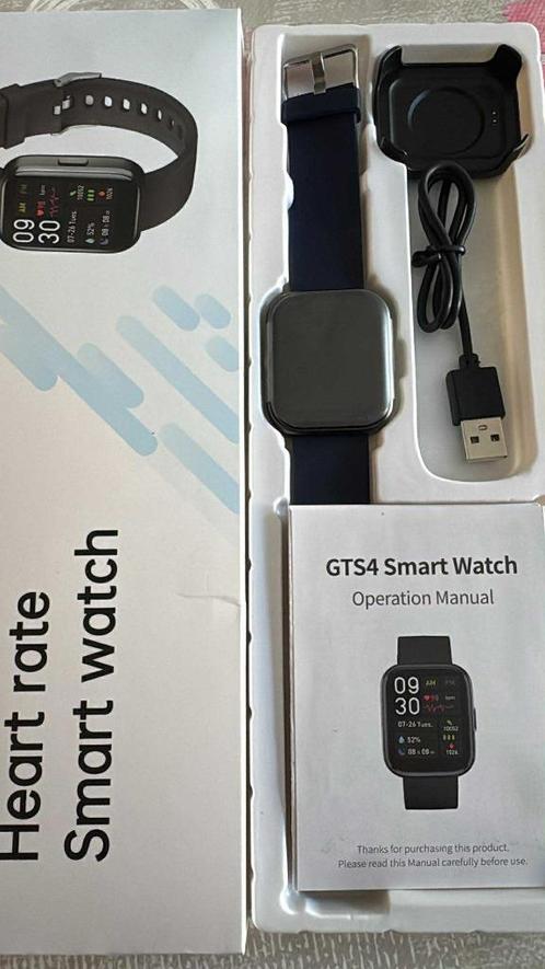 Montre connectée GTS4 bleu jamais utilisé., Handtassen en Accessoires, Smartwatches, Nieuw, Blauw, Ophalen