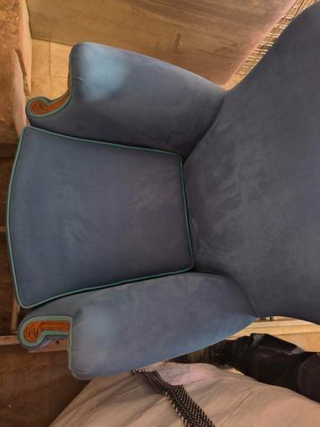 Fauteuil 1 place bleu regarni beschikbaar voor biedingen