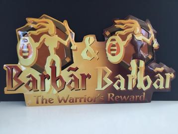 Reclamebord Barbar bier “The Warrior’s Reward” beschikbaar voor biedingen