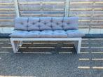 Steigerhout bank met kussens, nieuwe staat, Ophalen, Zo goed als nieuw, Hout
