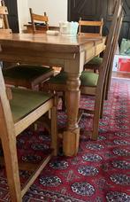 Klassieke houten Eettafel, Ophalen, Gebruikt, Eikenhout, 200 cm of meer