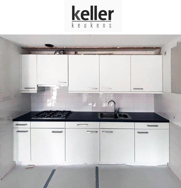 Recente, duurzame Keller rechte keuken 273 cm, zgan! Wit, Huis en Inrichting, Keuken | Complete keukens, Wit, Ophalen