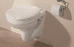 Hangtoilet met deksel (zo goed als nieuw!), Ophalen, Zo goed als nieuw, Inox, Toilet