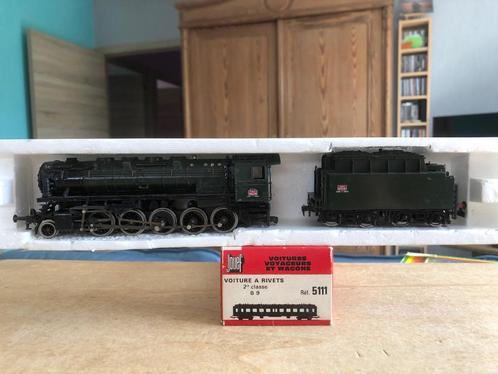 JOUEF 8265 SNCF LOCOMOTIVE VAPEUR 150X29 DÉPÔT D’AUDUN LE RO, Hobby en Vrije tijd, Modeltreinen | H0, Gebruikt, Locomotief, Gelijkstroom