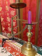 Bougeoir ancien en cuivre et pèse lettres ancien en cuivre, Antiquités & Art