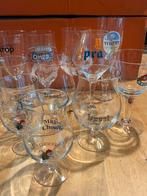 Collectie bierglazen (11 stuks), Glas of Glazen, Zo goed als nieuw, Ophalen