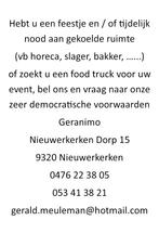 te huur koelwagen, Ophalen of Verzenden, Nieuw