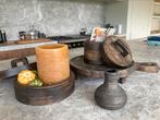 decoratie set houten kommetjes, Verzenden, Zo goed als nieuw