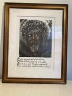 Grote kader Jezus, man van smarten (60 op 48 cm), Antiek en Kunst, Ophalen