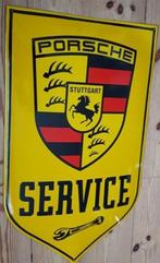 Porsche service emaillen reclame decoratie garage bord, Ophalen of Verzenden, Zo goed als nieuw, Reclamebord