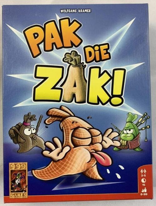 Pak die zak 999 Games spel gezelschapsspel compleet, Hobby en Vrije tijd, Gezelschapsspellen | Bordspellen, Zo goed als nieuw