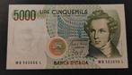 Italië - 5000 Lira 1985 - VF+/XF-, Postzegels en Munten, Bankbiljetten | Europa | Niet-Eurobiljetten, Ophalen of Verzenden, Italië