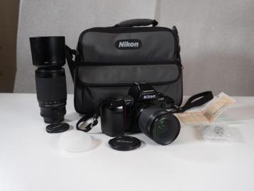 NIKON F-801S Camera + Nikkor 28-80mm + Nikkor 75-240mm + Bag