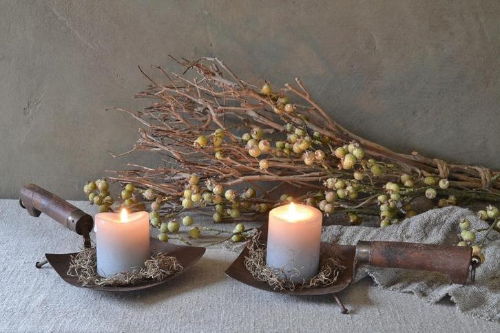 Roestige kandelaar schepkandelaar, Huis en Inrichting, Woonaccessoires | Kandelaars en Kaarsen, Nieuw, Kandelaar, Minder dan 25 cm
