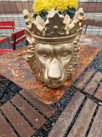 Kunstof pot /leeuw/ goudkl  30/25cm  €50, Antiek en Kunst, Ophalen