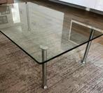 Glazen salontafel, Huis en Inrichting, Tafels | Salontafels, Ophalen, 100 tot 150 cm, 50 tot 100 cm, Glas