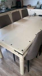 Landelijke tafel en 6 stoelen, Ophalen